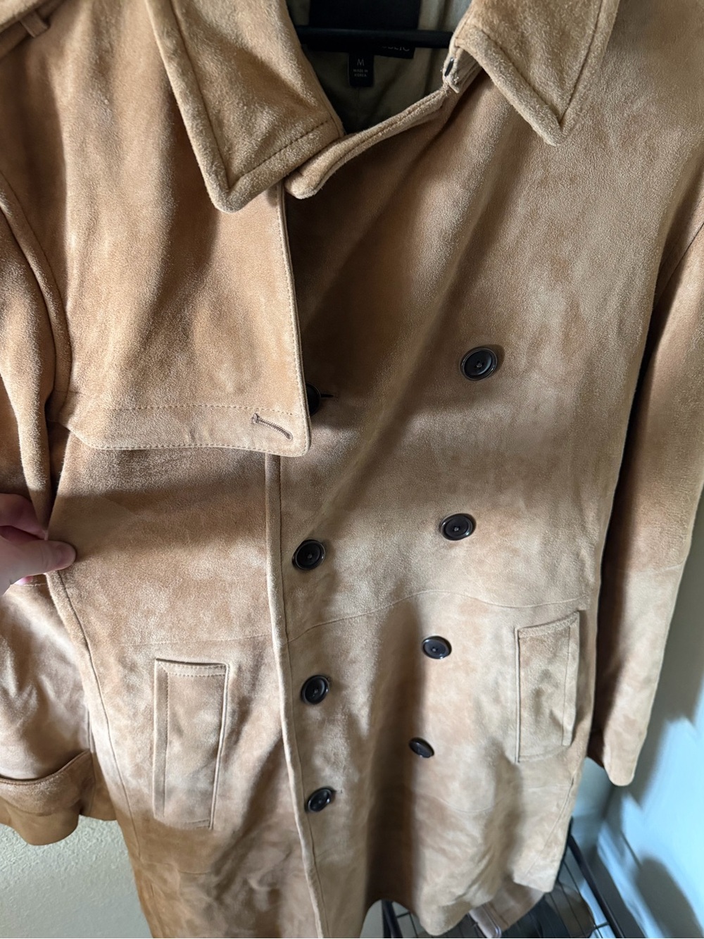 Banana Republic - Heritage Suede Trench Coat - Tan - Never Worn - Picture 10 of 11